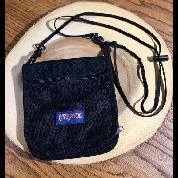 Jansport Handbags - BLACK JANSPORT CROSSBODY PURSE